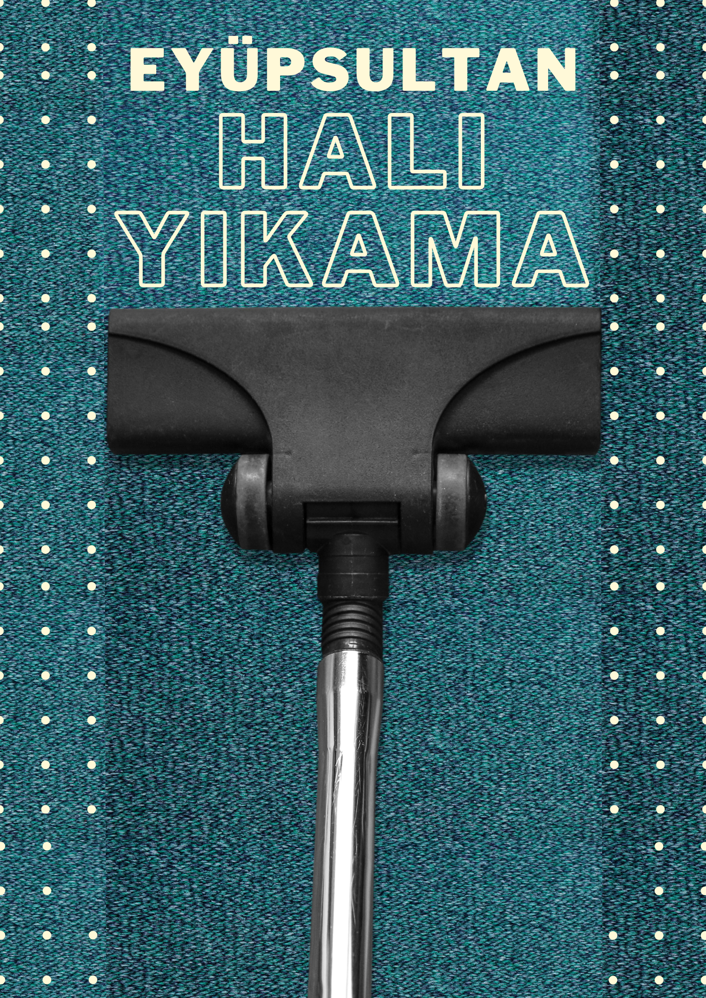 Mavi Gorselli Temizlik Hali Yikama El Ilani